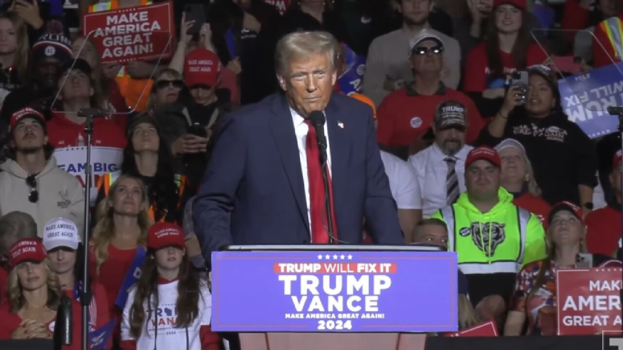 LIVE ~ President Donald Trump Speaks at a Rally in Milwaukee, Wisconsin ~ November 1 2024