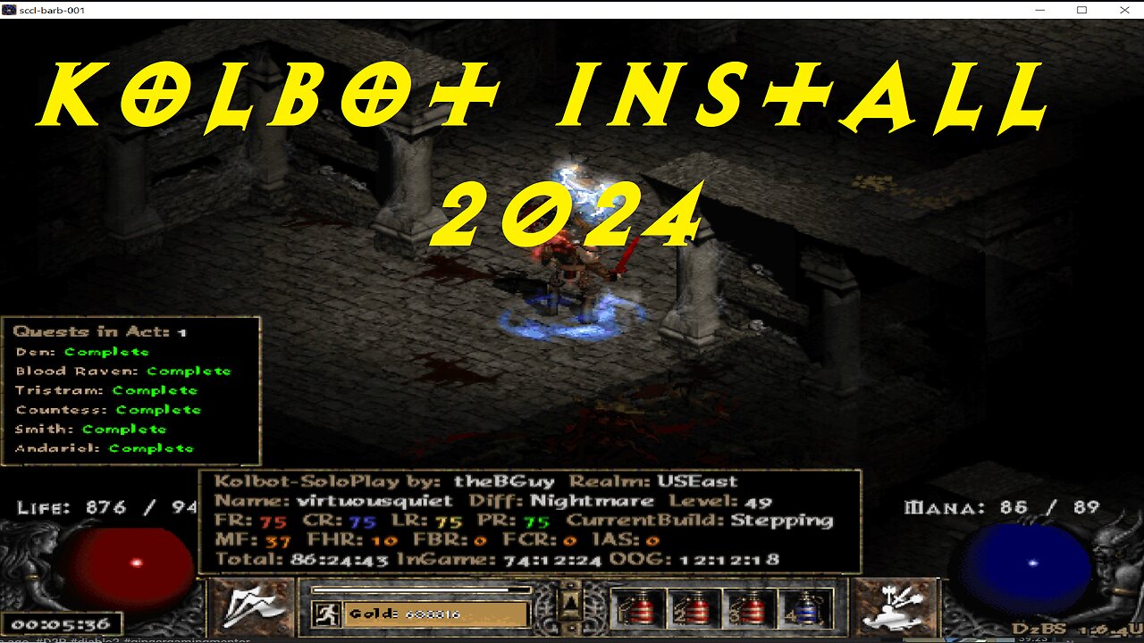 Kolbot Install 2024 (Diablo II Legacy Bot) 1.14D