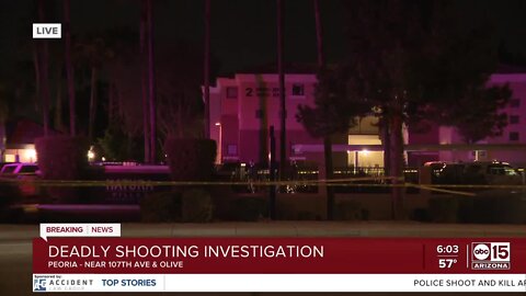 Man killed in shooting at apartments near 107th and Olive avenues, Peoria police say