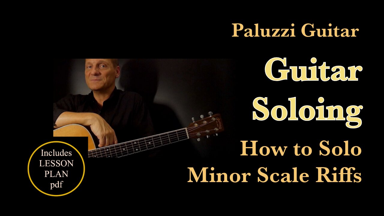 Guitar Soloing Lesson for Beginners [How to Solo Minor Scale Riffs]