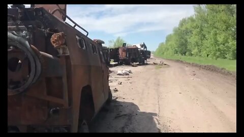 Ukrainian Armed Forces ambushed and broke up a column of the Russians!