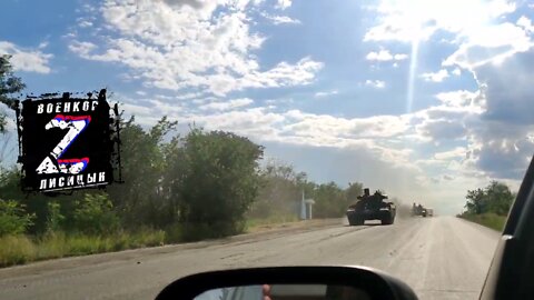 Guy is excited to see "Terminator" fighting vehicles near Severodonetsk