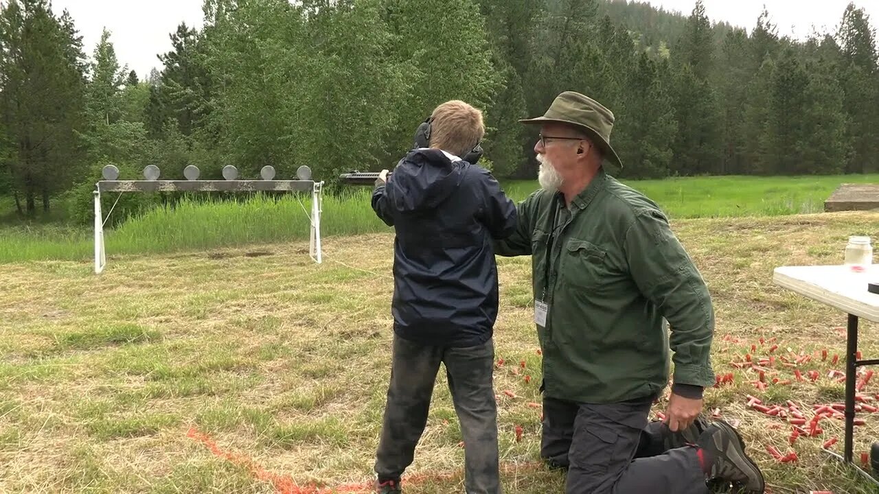 10-Year Old TJ shoots a plate rack with a Genesis Arms Gen-12 and Patrick E Kelley