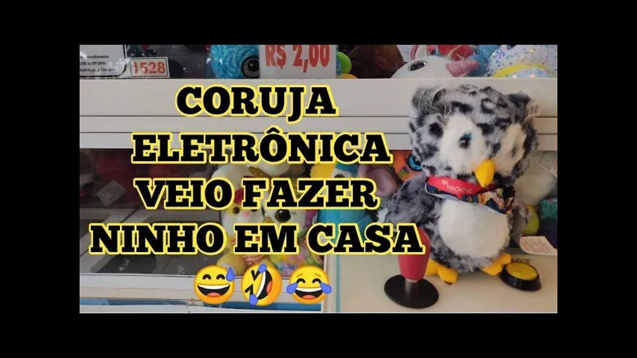 CORUJA 🦉 ELETRÔNICA, DEU TRABALHO, MAS VEIO PRA CASA 🏠 👏👏👏