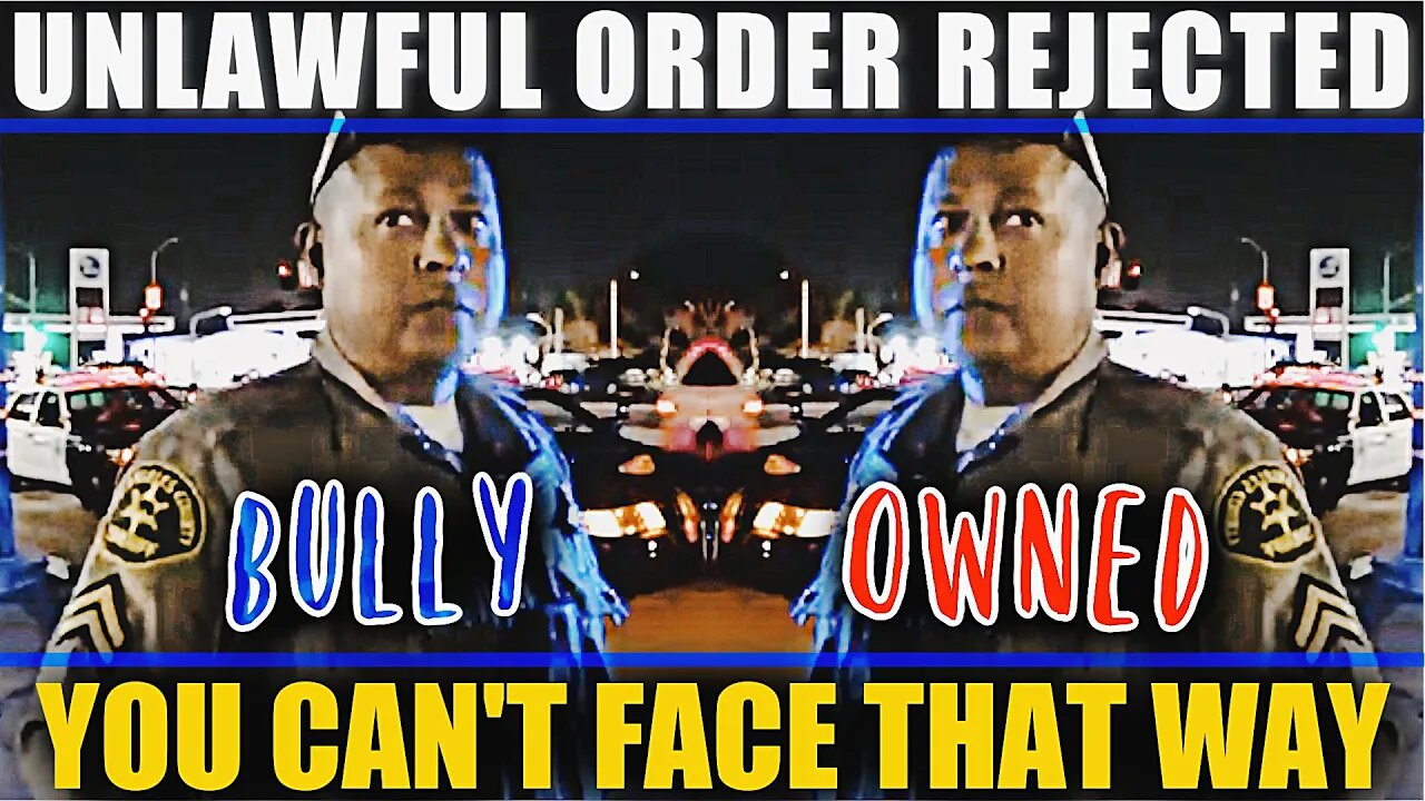 Man Knows Rights Rejects Unlawful-Order: Bully-Sheriff Owned & Humbled by Lawful American