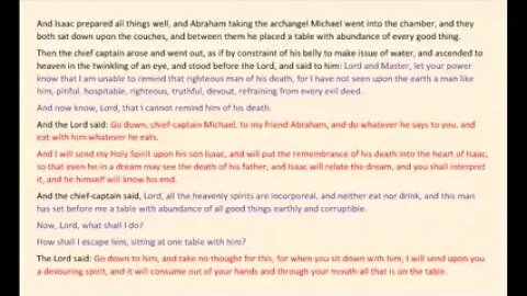 Testament of Abraham (Longer Recension) - Read Along - THEY TRIED TO SUPPRESS THIS ANCIENT SCRIPTURE