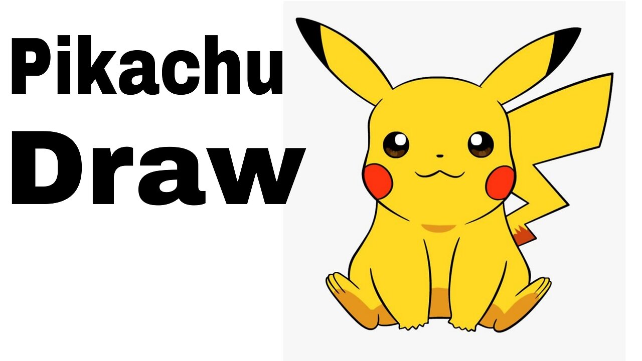 How To Draw Pikachu Step By Step || Pokemon Character