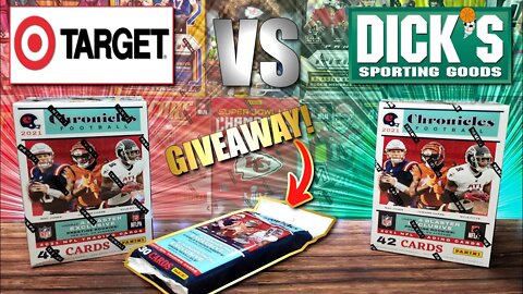 TARGET vs DICK'S Sporting Goods | 2021 Chronicles Football Blaster Box Battle - GIVEAWAY ENTRY!