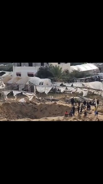 Uniklé záběry z vybombardovaného stanového uprchlického tábora v Rafáhu!