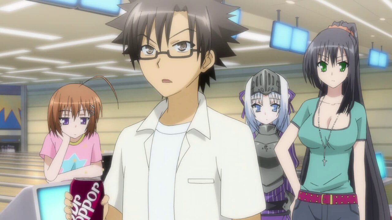 Is This A Zombie? - Seraphim, Eucliwood, and Haruna at the bowling alley