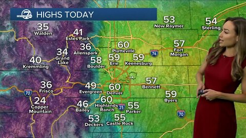 Cooler and breezy Saturday