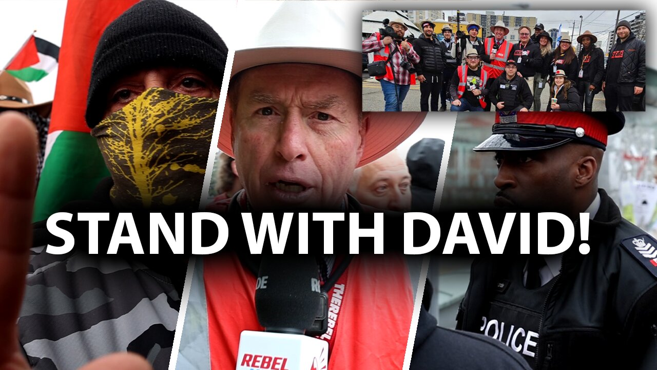 COMING SOON: Rebel News stands with David Menzies as police protect pro-Hamas thugs