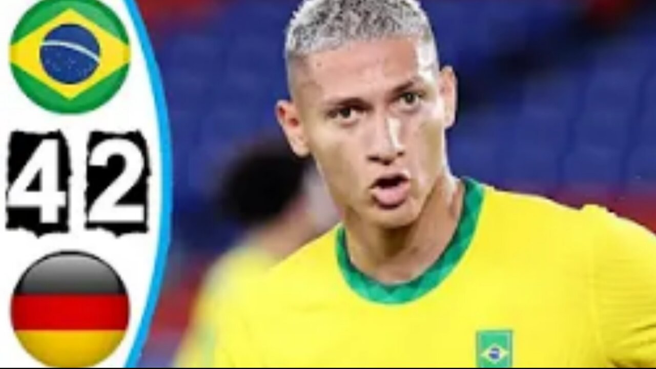 Brazil vs Germany 4-2,Tokyo Olympics 2021 Extended Highlights & All Goal..!