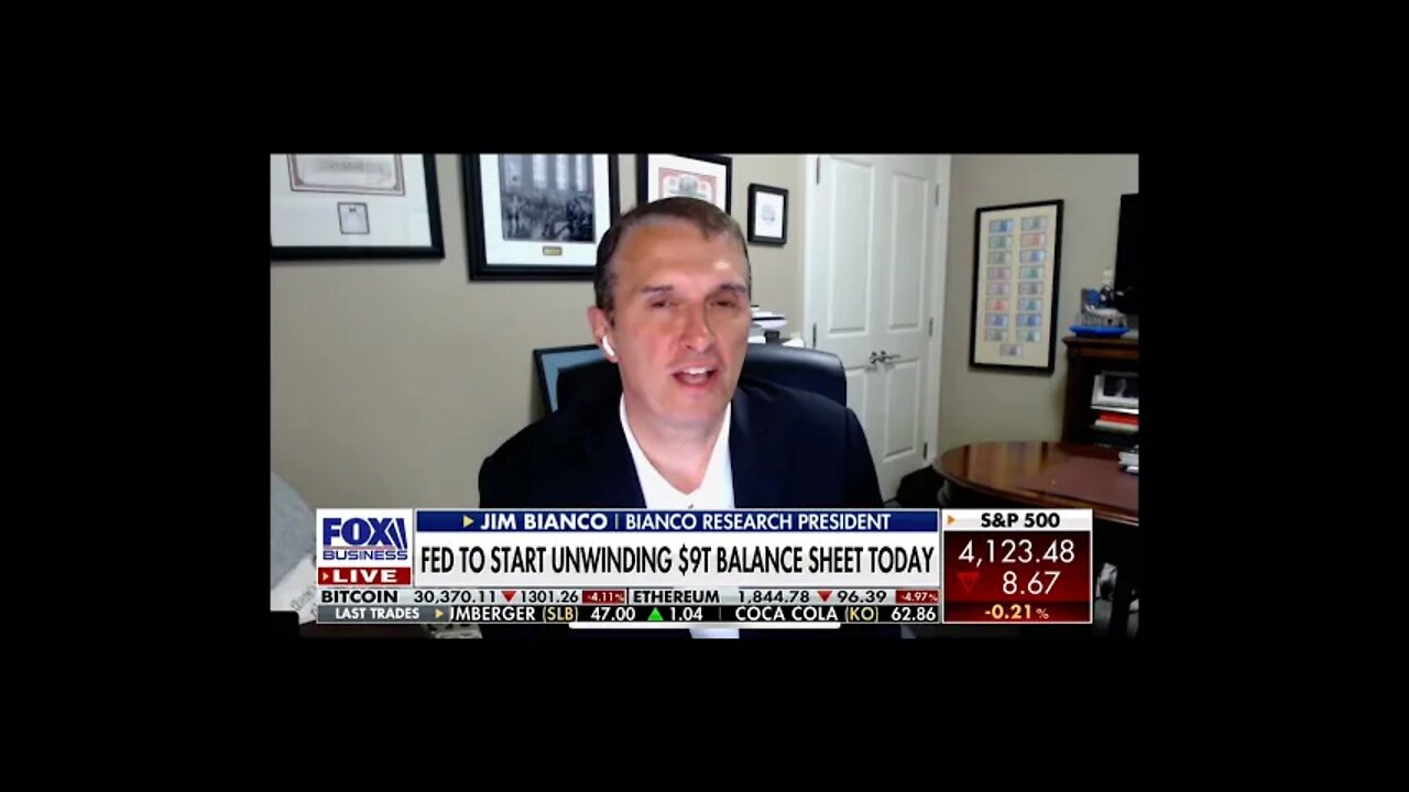 Jim Bianco joins Fox Business to discuss the Fed unwinding the balance sheet, Janet Yellen and DeFi