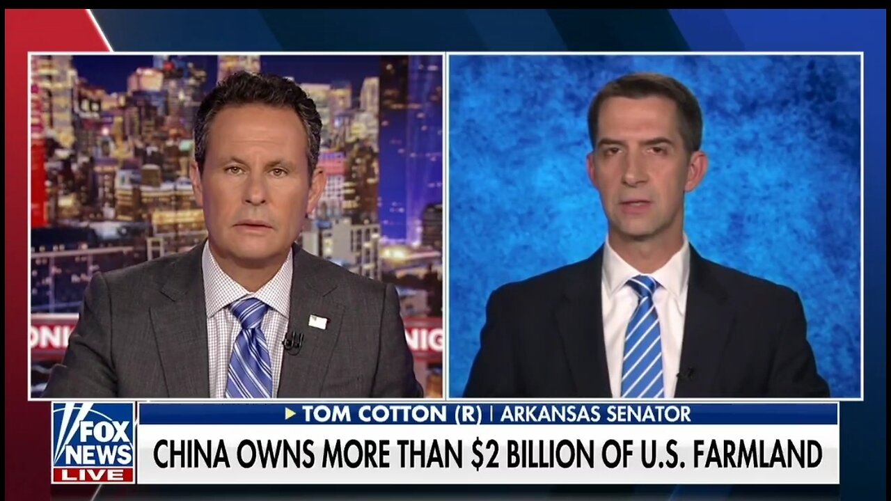 Sen Tom Cotton Sounds The Alarm On China's U.S. Land Grab