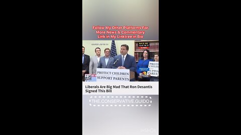 Liberals Are Big Mad At Ron Desantis