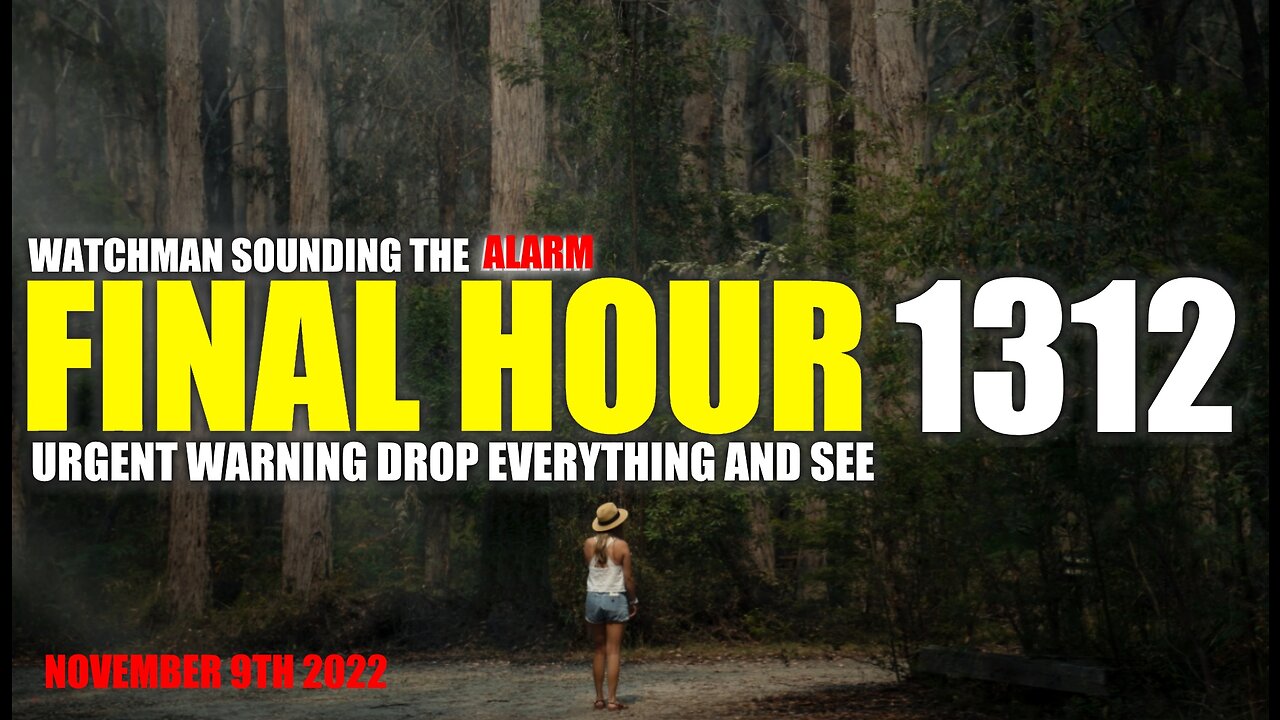 FINAL HOUR 1312 - URGENT WARNING DROP EVERYTHING AND SEE - WATCHMAN SOUNDING THE ALARM