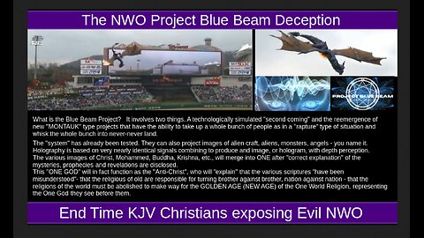 The NWO Project Blue Beam Deception