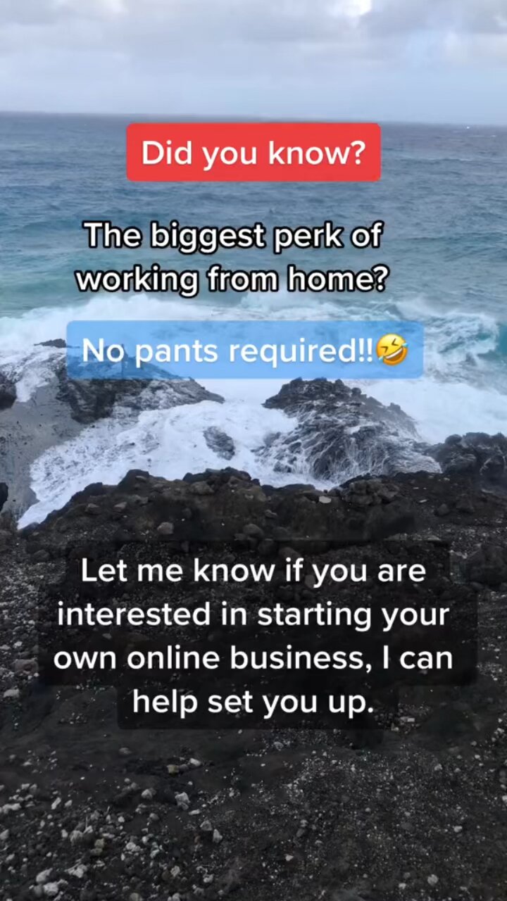 Do You Know the Biggest Perk of a Working from Home?😉