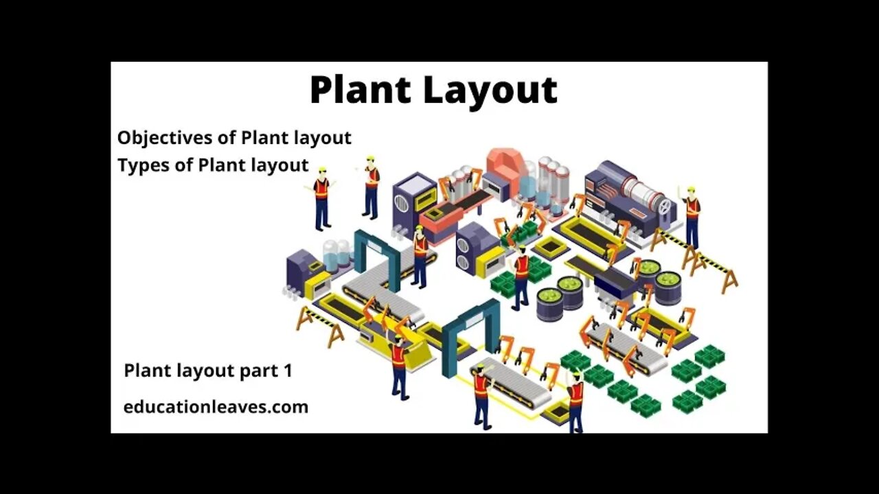 Plant Layout, Objectives of Plant Layout, Types of Plant Layout [Animated video]