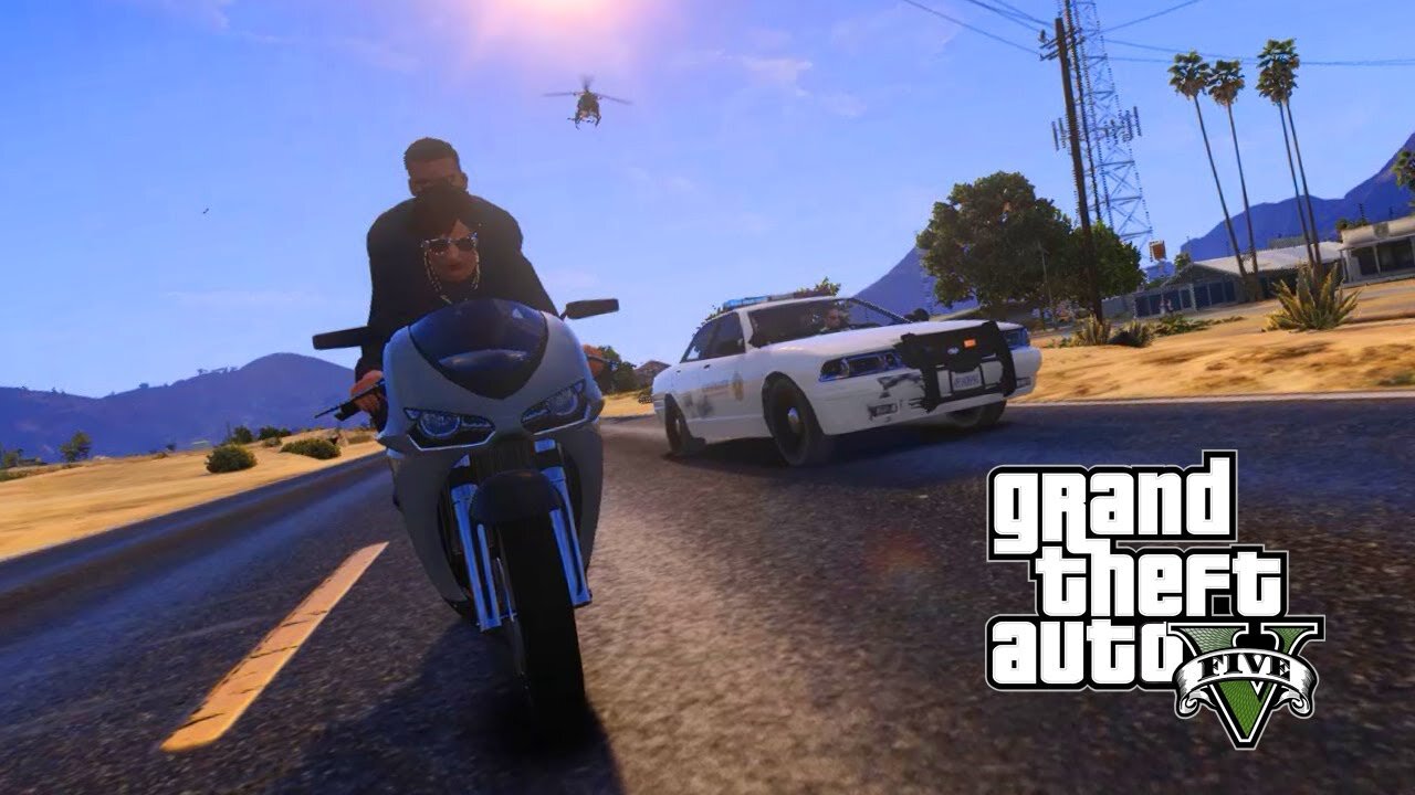 GTA 5 Police chase