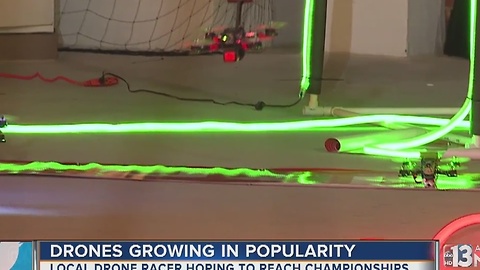 Las Vegas drone racer hopes to reach championships