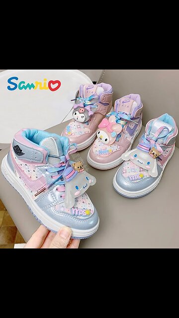 Sanrios Hellokittys Cinnamoroll My Melody Kuromi Kid Sneaker Cartoon