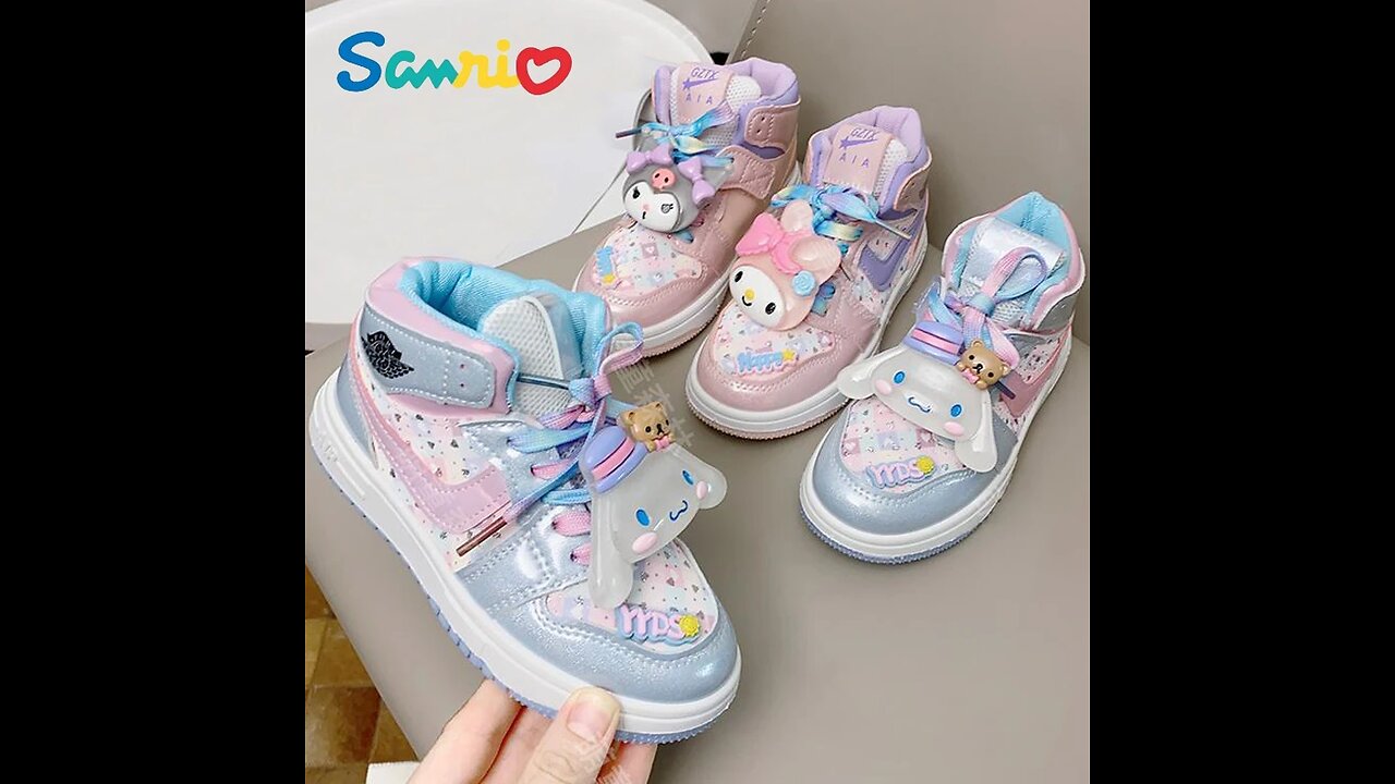 Sanrios Hellokittys Cinnamoroll My Melody Kuromi Kid Sneaker Cartoon