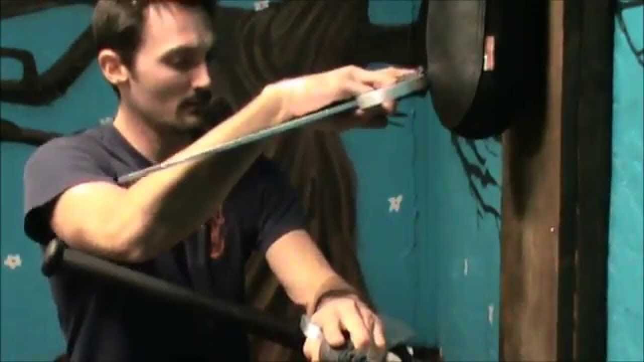 Drills for Wing Chun Knives -- Spring Arm Dummy Drills Part 3