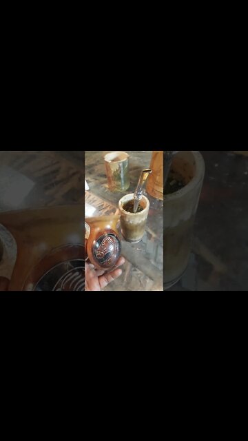 cuia de bambu para terere ou chimarrão #shorts