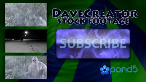 Terrifying Abominable Yeti in Blizzard HIGH DEFINITION FOOTAGE