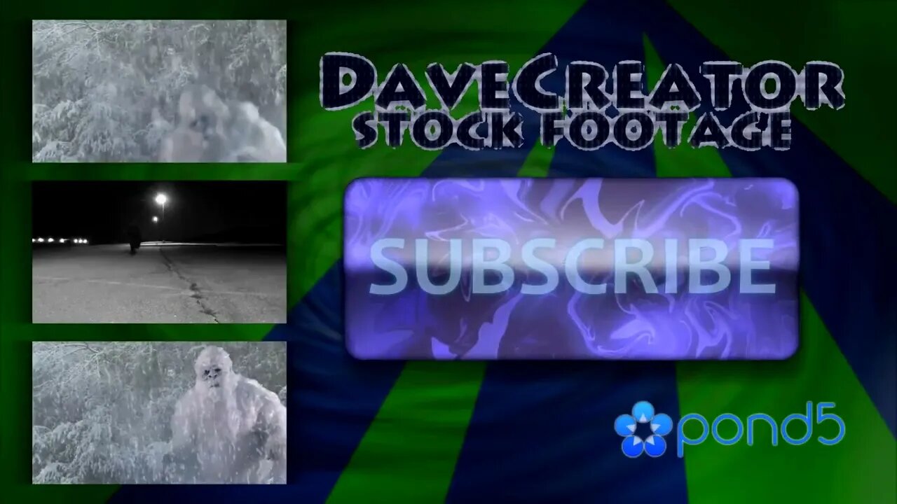 Terrifying Abominable Yeti in Blizzard HIGH DEFINITION FOOTAGE