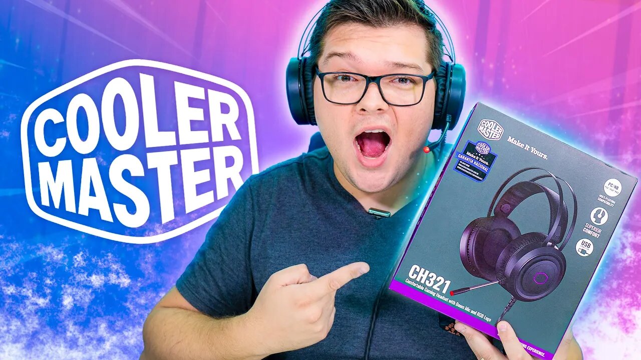 Headset Cooler Master CH321 - Gamer RGB USB e FUNCIONA com PS4/PS4PRO!