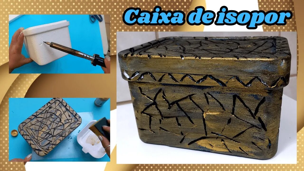 COMO RECICLAR EMBALAGEM DE SORVETE DE ISOPOR/DIY/FAÇA VOCÊ MESMO