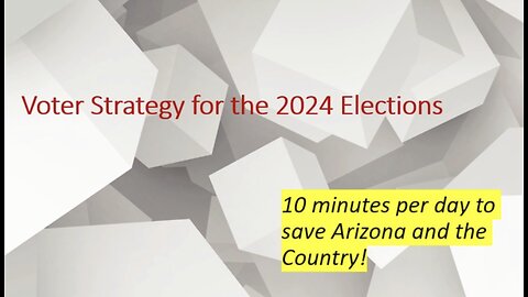 10 Minutes per day Strategy for Republicans to Win in 2024.