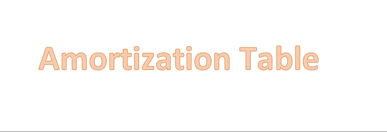 How to Put Together an Amortization Table in Excel