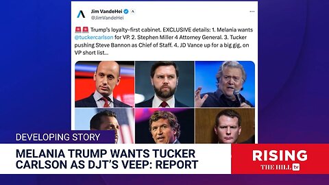 Tucker-Trump 2024? Loyalty-First Cabinet Incoming Including J.D. Vance, Bannon, Carlson: Report