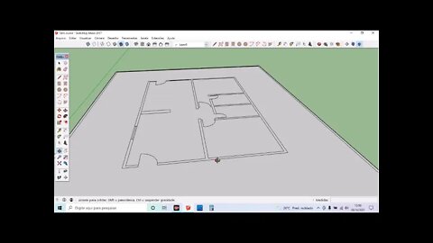 planta baixa tutorial completono sktchup