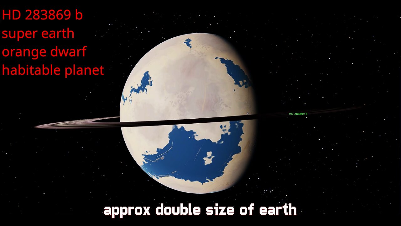 HD 283869b | super earth potentially habitable | exoplanet | space engine | orange dwarf star