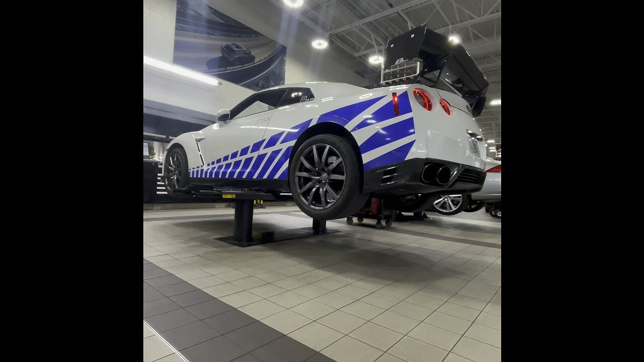 Nissan GTR HKS hi power exhaust install