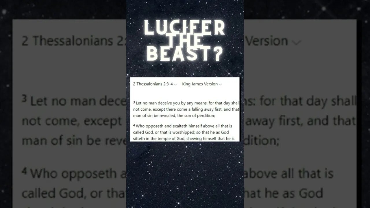 Is Lucifer the Beast? #shorts