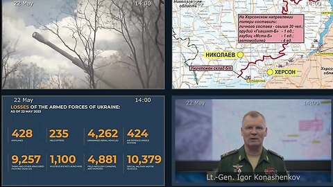22.05.23 ⚡️ Russian Defence Ministry report on the progress of the deNAZIficationMilitaryQperationZ
