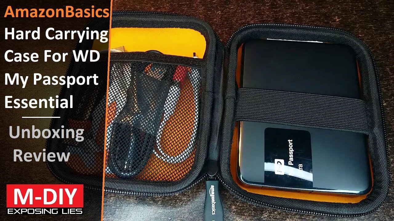 AmazonBasics Hard Carrying Case for WD My Passport Essential (Unboxing Review) [Hindi]