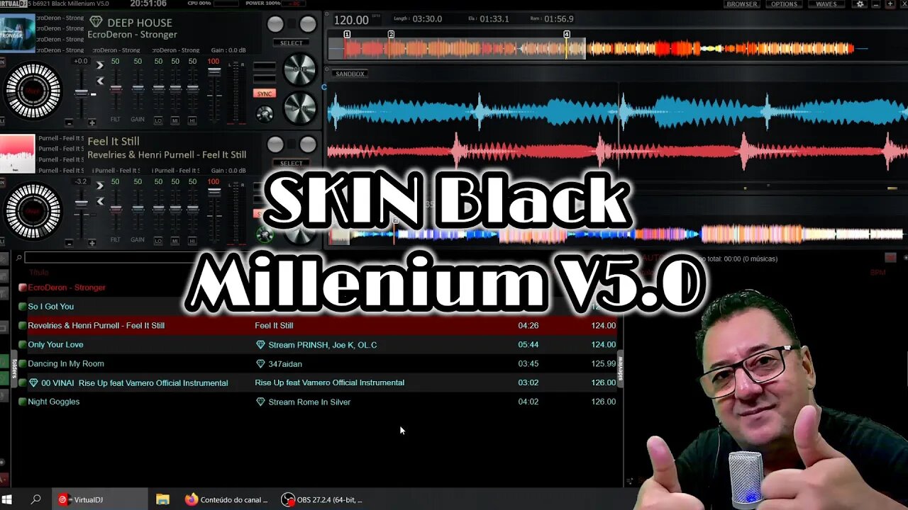 SKIN Black Millenium V5 0 Virtual DJ