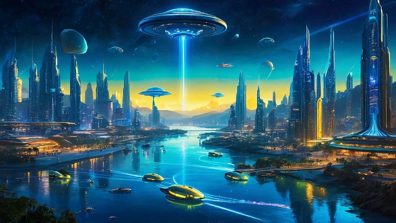 Alien, city, space, universe, ufo, entertainment