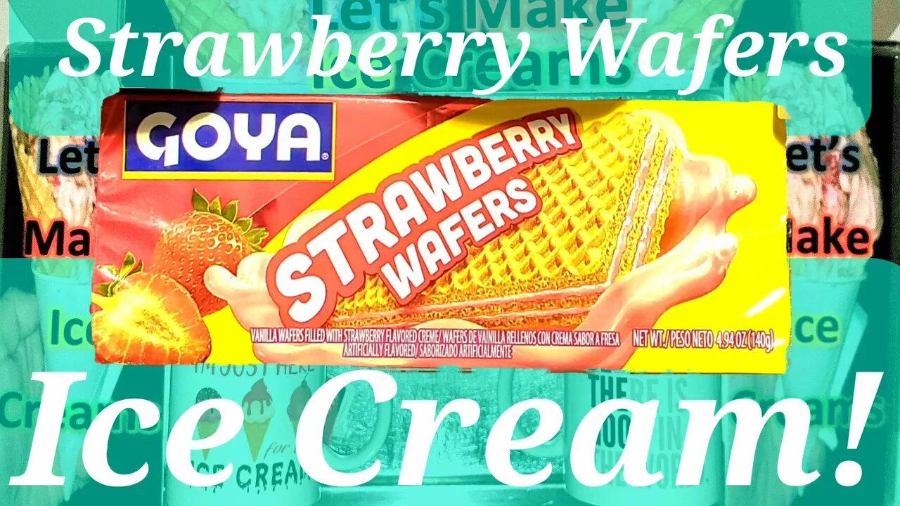 Ice Cream Making Strawberry Wafers