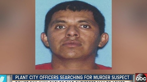 Plant City officers searching for murder suspect