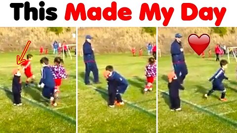 He Did This During His Soccer Game. My Heart Melted!