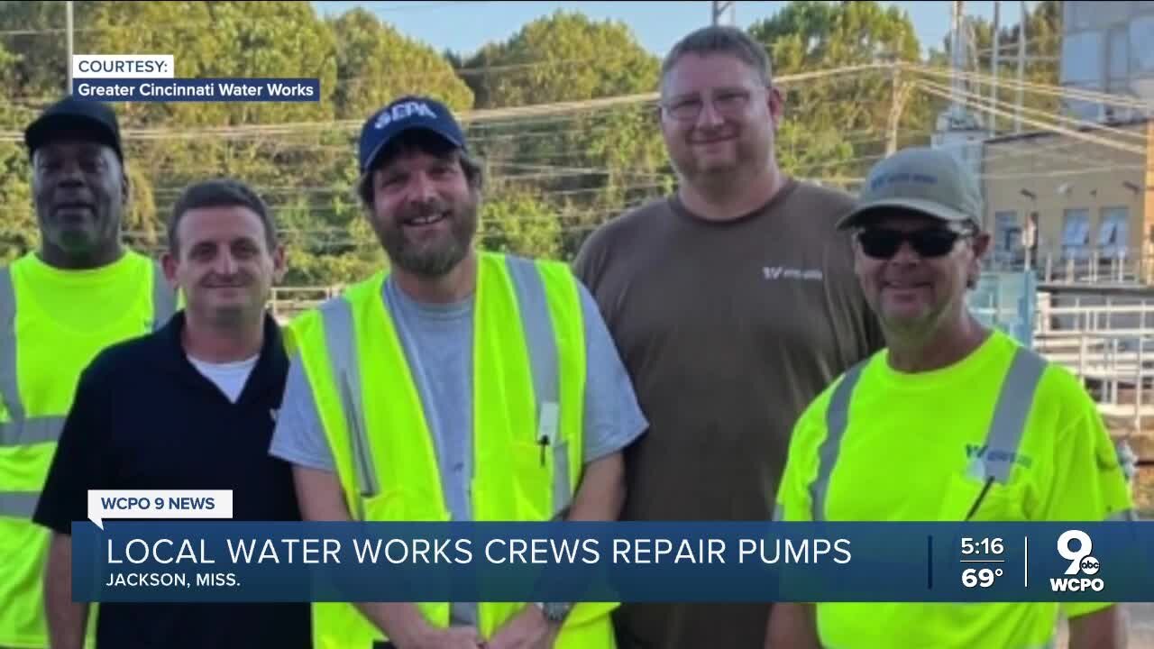 Greater Cincinnati Water Works crew travel to Mississippi to repair pumps amid water crisis