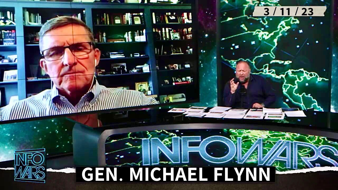 General Michael Flynn on The Alex Jones Show (3/11/23) | WE in 5D: Michael Flynn Gives Personal Advice on the Upcoming Banking Crisis. I Don’t Care What He Says—You Listen to Your Intuition Specific to You, First and Foremost!